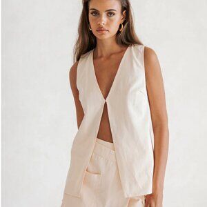 SABO Loralei Top - Peach Size US 6 (Medium) 100% cotton